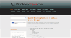 Desktop Screenshot of dirtcheapcopies.com